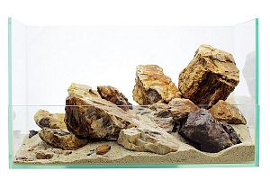 Набор камней GLOXY «Окаменелое дерево» разных размеров, 20 кг
