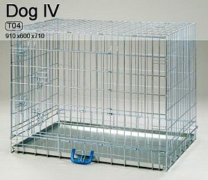 Клетка INTER ZOO DOG IV разборная для собак, 910x600×710 мм