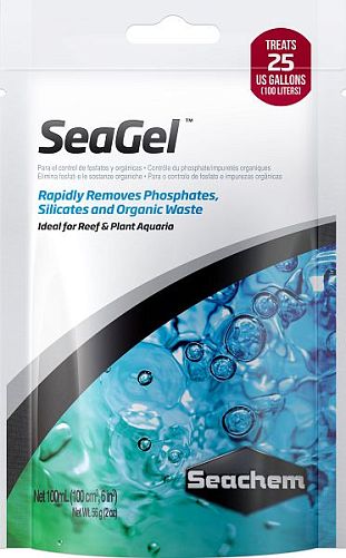 Наполнитель Seachem SeaGel для удаления органических загрязнений и фосфатов, 100 мл на 60-125л