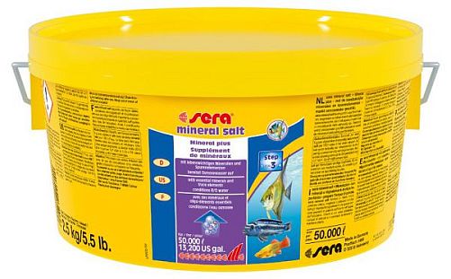 Sera MINERAL SALT минеральная соль для аквариумов, 2,5 кг