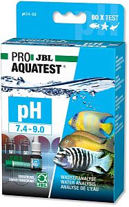 Экспресс-тест JBL ProAquaTest pH 7.4−9 в пресной и морской воде, диапозон 7,4−9