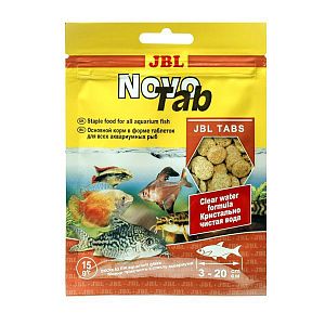 Основной корм JBL NovoTab для пресноводных аквариумных рыб, таблетки 15 г