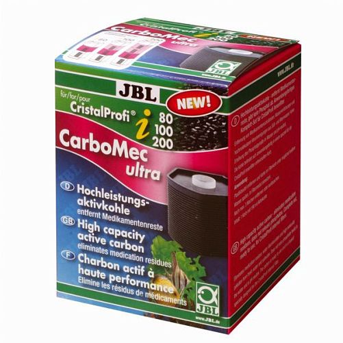 JBL CarboMec ultra CP i сверхактивный активированный уголь для фильтров JBL CristalProfi i80-i200, 1 кассета
