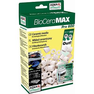 Aquael BIO CERAMAX PRO 600 бионаполнитель для фильтров, керамические цилиндры 1 л