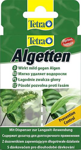 Tetra Algetten средство для профилактики появления водорослей в аквариуме, 12 таб.