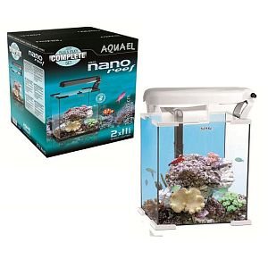 Морской рифовый аквариум NANO REEF LEDDY TUBE белый, 30 л