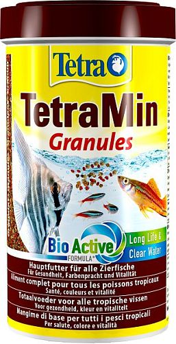 TetraMin Granules основной корм для всех видов аквариумных рыб, гранулы 500 мл