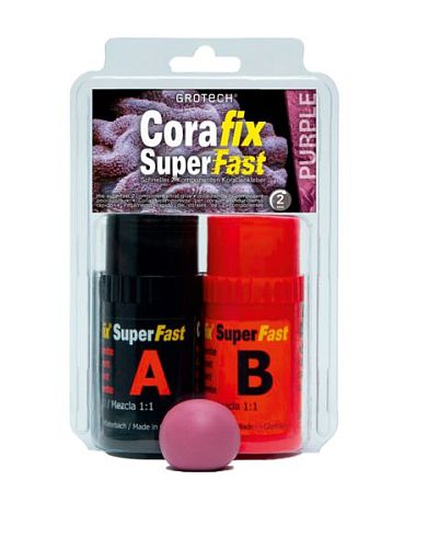 Коралловый клей GROTECH CoraFix SuperFast violett двухкомпонентный, 240 г