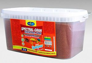Корм Biodesign СПЕКТРАЛ-ГРАН для усиления окраски рыб, тонущие гранулы 11 л