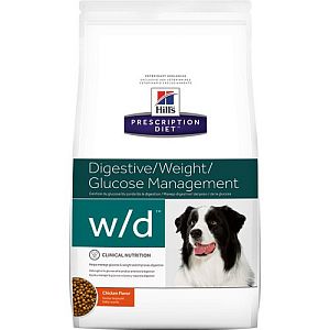 Диета Hill’s Prescription Diet W/D для собак при диабете, 1,5 кг