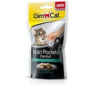 Подушечки Gimcat «NutriPockets Dental» для кошек, 60 г