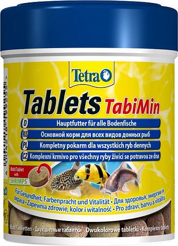 TetraTablets TabiMin основной корм для сомов и донных рыб, таблетки 275 шт.