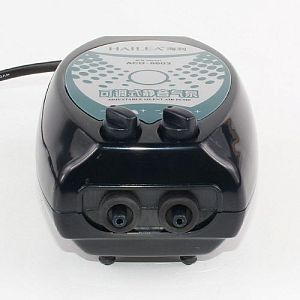 Компрессор аквариумный Hailea Adjustable silent 6603, с&nbsp;регулятором потока, 2&nbsp;канала, 3&nbsp;Вт, 2&times;3,5&nbsp;л/мин