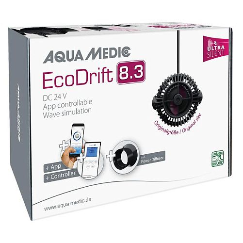 Помпа перемешивающая Aqua Medic ECODrift 8.3, 1600-8000 л/ч, 8-20 Вт, с контроллером и магнитным держателем