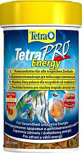 TetraPro Energy Crisps специалный энергетический корм для всех видов аквариумных рыб, чипсы 100 мл