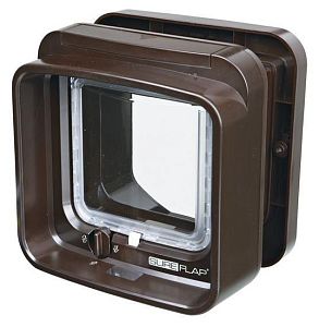 Дверца TRIXIE SureFlap DualScan для кошки, 21×21 см, коричневая