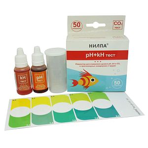 Тест НИЛПА pH+kH для измерения уровня pH, KH и CO2 в воде