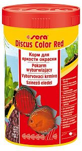 Sera Discus Color Red корм для яркой окраски «красных» форм дискусов, гранулы 250 мл