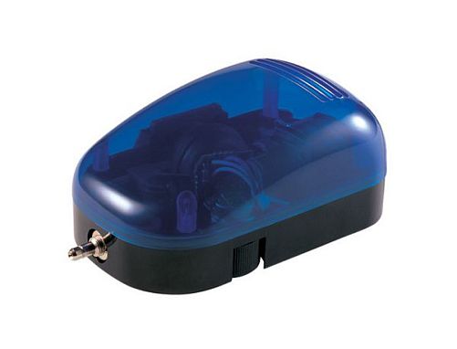 Компрессор BOYU аквариумный, 2,8 Вт, 4 л/мин, прозрачный синий