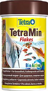 TetraMin основной корм для всех видов аквариумных рыб, хлопья 100 мл