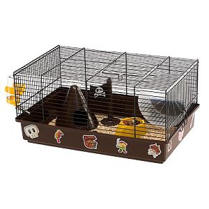 Клетка Ferplast CRICETI 9 PIRATES для хомяков, черная, 46×29,5×23 см