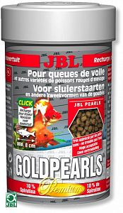 JBL GoldPearls корм класса «премиум» для вуалехвостых и других декоративных золотых рыбок, гранулы 12,5 л  (6,25 кг)