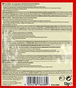 Tetra GoldFish основной корм для золотых рыбок, хлопья 12&nbsp;г