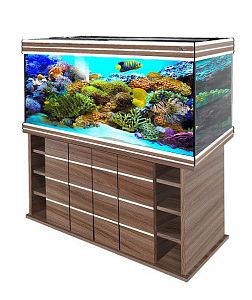 Морской аквариум с тумбой STELLEX AQUA 450, 450 л, 151х56×142 см