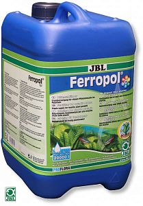 Базовое удобрение JBL Ferropol с микроэлементами для пресного аквариума, 5 л на 20 000 л
