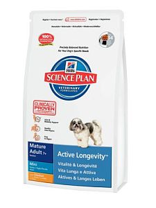 Корм Hill’s Science Plan Adult 7+ Active Longevity Mini для пожилых собак мелких пород, с курицей