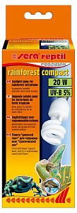 Лампа Sera reptil rainforest compact UV-B 5%, 20 Вт