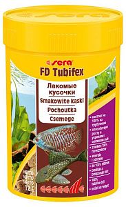 Sera FD TUBIFEX деликатесный корм для донных рыб, 100 мл