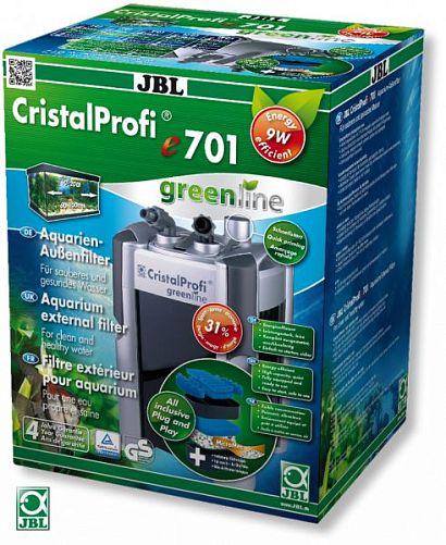 JBL CristalProfi e701 greenline внешний аквариумный фильтр до 60-200 л, 700 л/ч