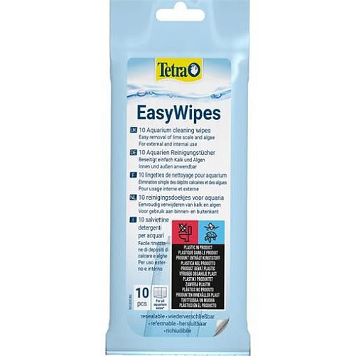 Салфетки Tetra EasyWipes для очистки стекол аквариума, 10 шт.