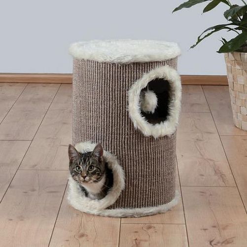 Домик-башня TRIXIE "Edorado" для кошки, D 33, 50 см, коричневый, бежевый
