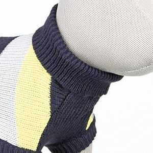 Пуловер TRIXIE «Adamello», XS: 30 см, синий, серый, желтый