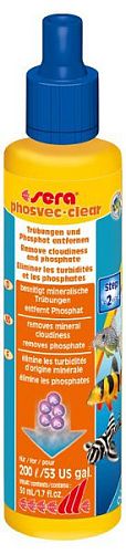 Sera PHOSVEC-CLEAR кондиционер для удаления фосфатов в аквариумной воде, 50 мл