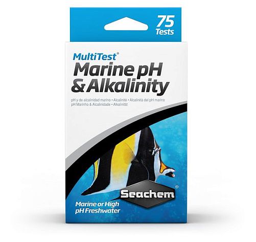 Тест для воды Seachem MultiTest: pH & Alkalinity на уровень pH и общую щелочность, 75 шт.