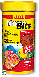 JBL NovoBits корм для дискусов и других привередливых тропических рыб, гранулы 12,5 л
