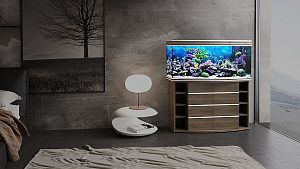 Морской аквариум с тумбой STELLEX AQUA 300, 300 л, 126x51×139 см