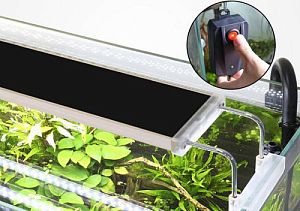 Светильник LED ультратонкий SunSun ADS-200C для аквариума, 12&nbsp;Вт, 300&minus;450&nbsp;мм