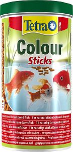 TetraPond Colour Stick специальный корм для усиления окраса прудовых рыб, палочки 1 л