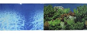 Фон PRIME двусторонний Синее море/Растительный пейзаж, 60×150 см