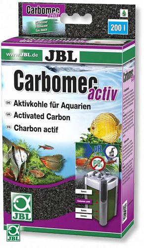 JBL Carbomec activ высокопроизводительный активированный уголь для пресноводных аквариумов, 400 г