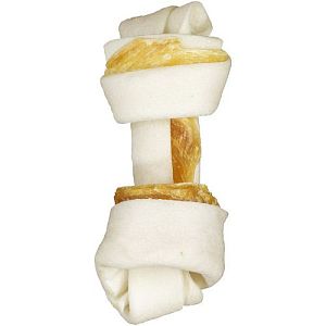 8in1 Delights Bone Курица жевательная коcточка для собак, обернутая сыромятной кожей