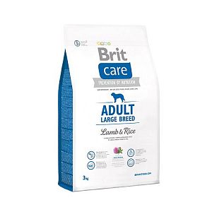 Корм Brit Care Adult Large Breed для взрослых собак крупных пород, ягненок с рисом