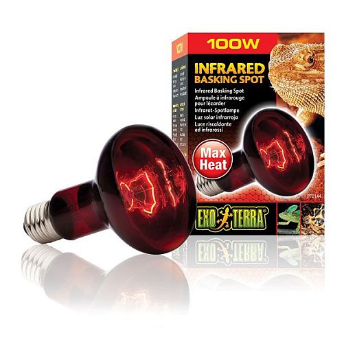 Лампа инфракрасная Exo Terra Infrared Basking Spot для обогрева рептилий, 100 Вт