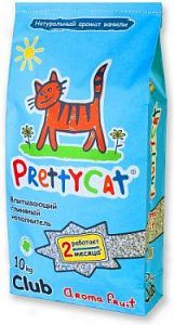 Наполнитель PrettyCat Aroma Fruit впитывающий для кошачьего туалета, с ароматом ванили
