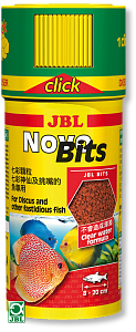 JBL NovoBits (CLICK) корм для дискусов и других привередливых тропических рыб, гранулы 250 мл
