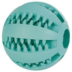 Игрушка TRIXIE «Мяч для бейсбола DENTAfun» для собак, резина, зеленый, D 5 см